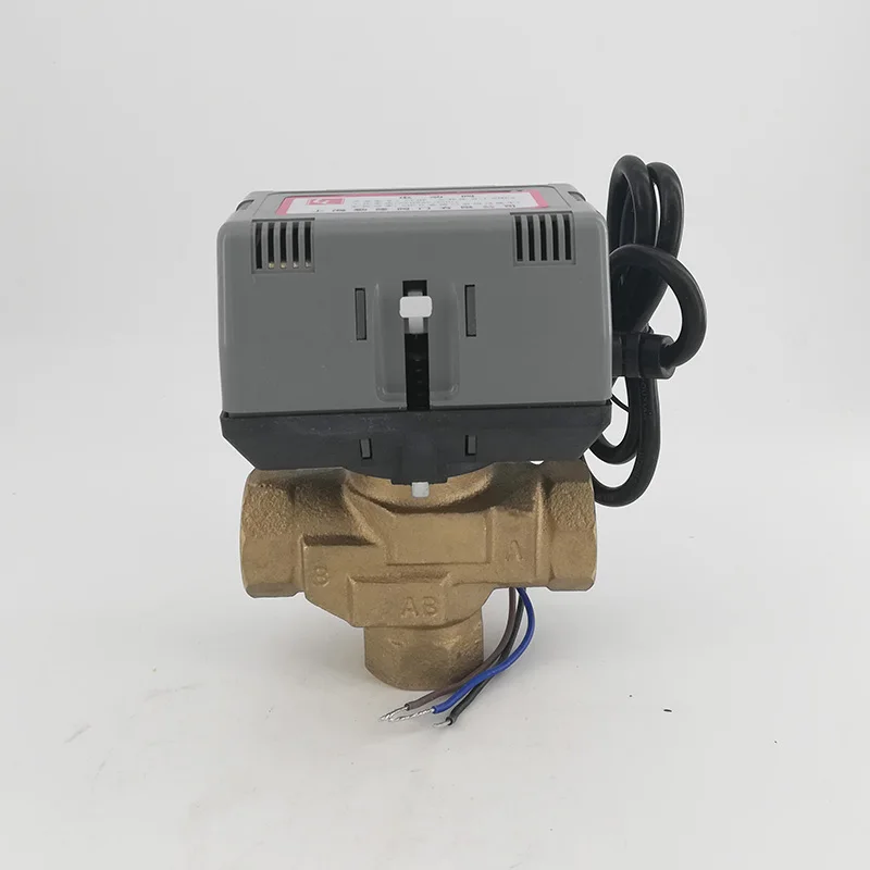 3-сторонний выход сканер штрих-кода Honeywell Тип мотора операции латуни 16bar Электрический шаровой кран VC6013/VC40131/" 3/4" клапан катушки вентилятора AC220V