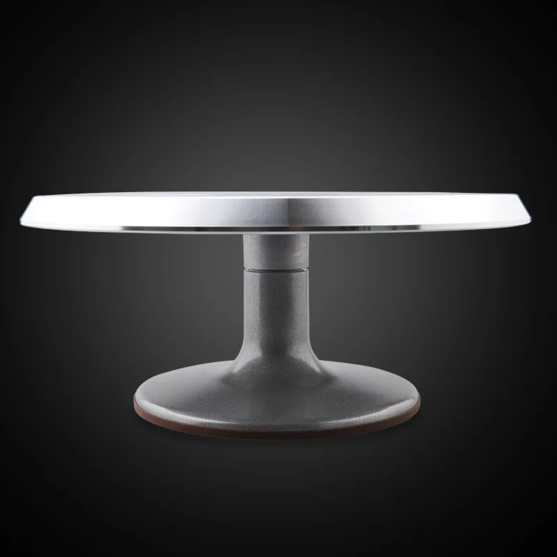 

12 дюймов алюминиевый выпечки торта поворотный инструмент крепления цветок стенд противоскользящие поворотный стол для торта