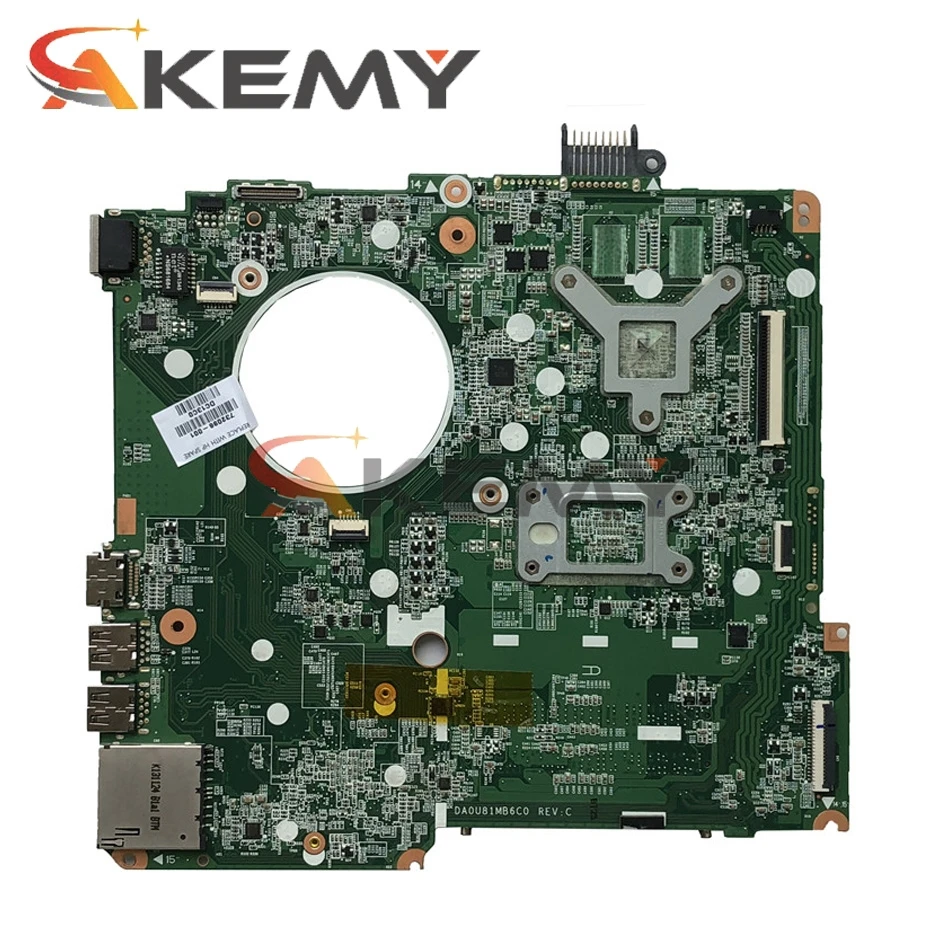 

Akemy 790340-001 790340-501 DA0U99MB6C0 mainboar For HP 15-N 15-F Laptop Motherboard with E1-6010 CPU 100% fully Tested