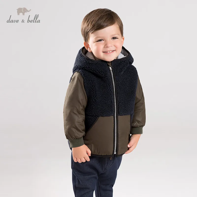 DB11736 dave bella/зимняя одежда из хлопка для маленьких мальчиков модная детская