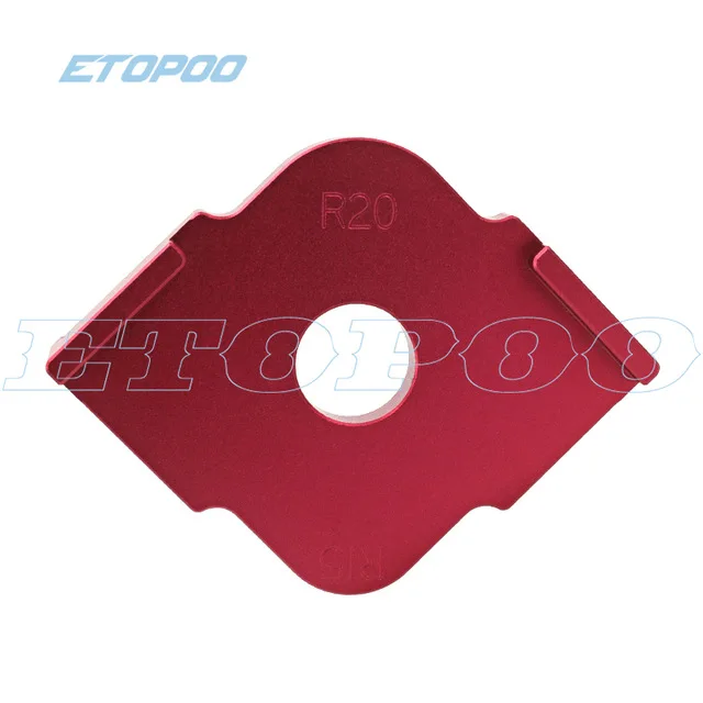 1pcs R20-R25 3 шт./компл. Деревообрабатывающие инструменты гравировальный станок закругленными уголками шаблон rplate древесный фрезерный станок с ЧПУ DIY деревянная фрезерная линейка инструменты плотника - Цвет: 1pcs R20-R25