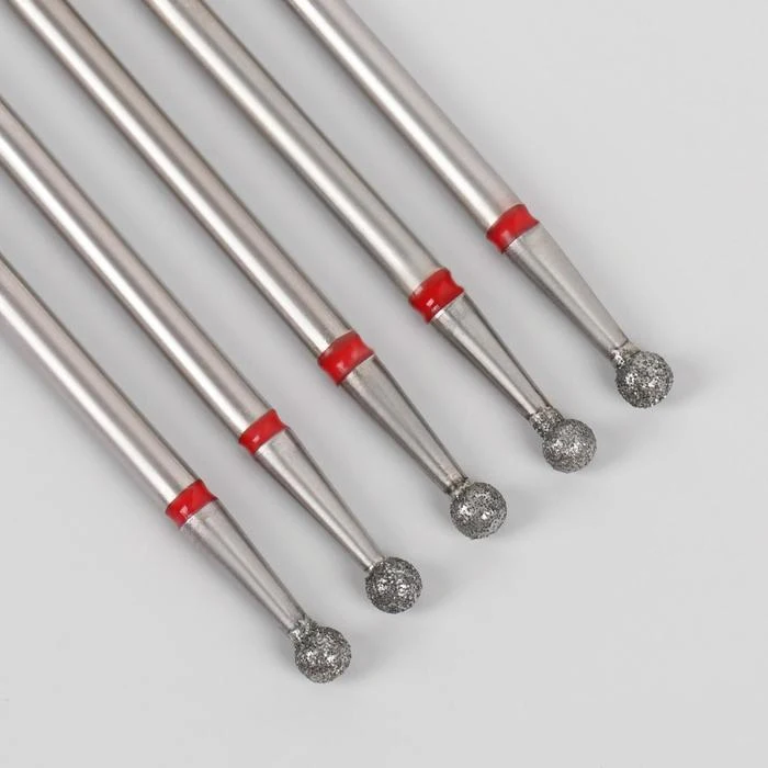 Фрезы алмазные для маникюра Шар мелкая зернистость 2 8 мм 5 шт | Красота и здоровье