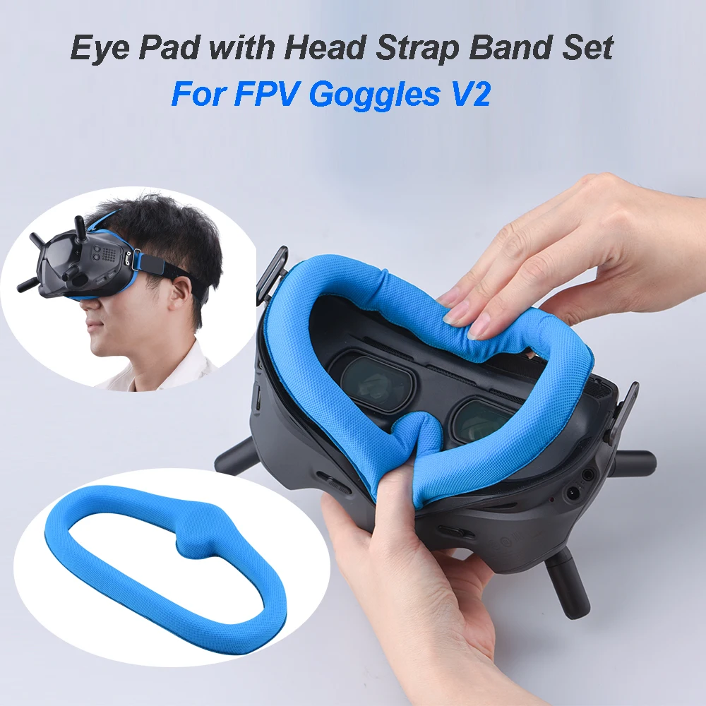 Регулируемые накладки для глаз с ремешком на голову DJI FPV Glasses V2 сменные лица