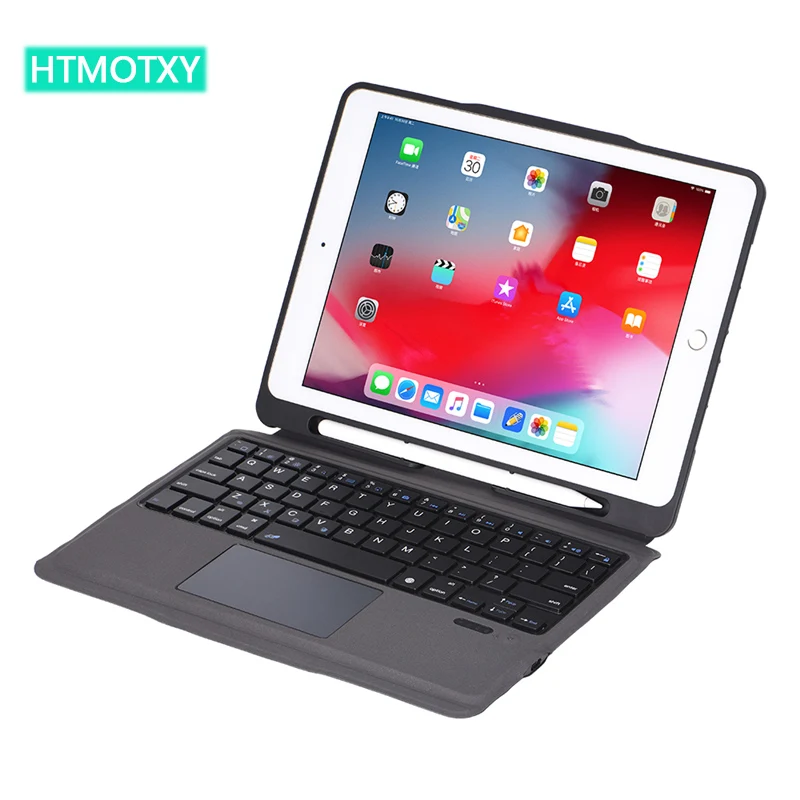 Клавиатура HTMOTXY Bluetooth для iPad Air 2 магнитная Кожаная подставка клавиатура 4 Pro 9 7 2017