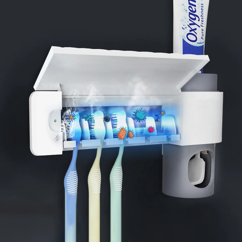 УФ-держатель для зубных щеток GURET 3 в 1 антибактериальный стерилизатор