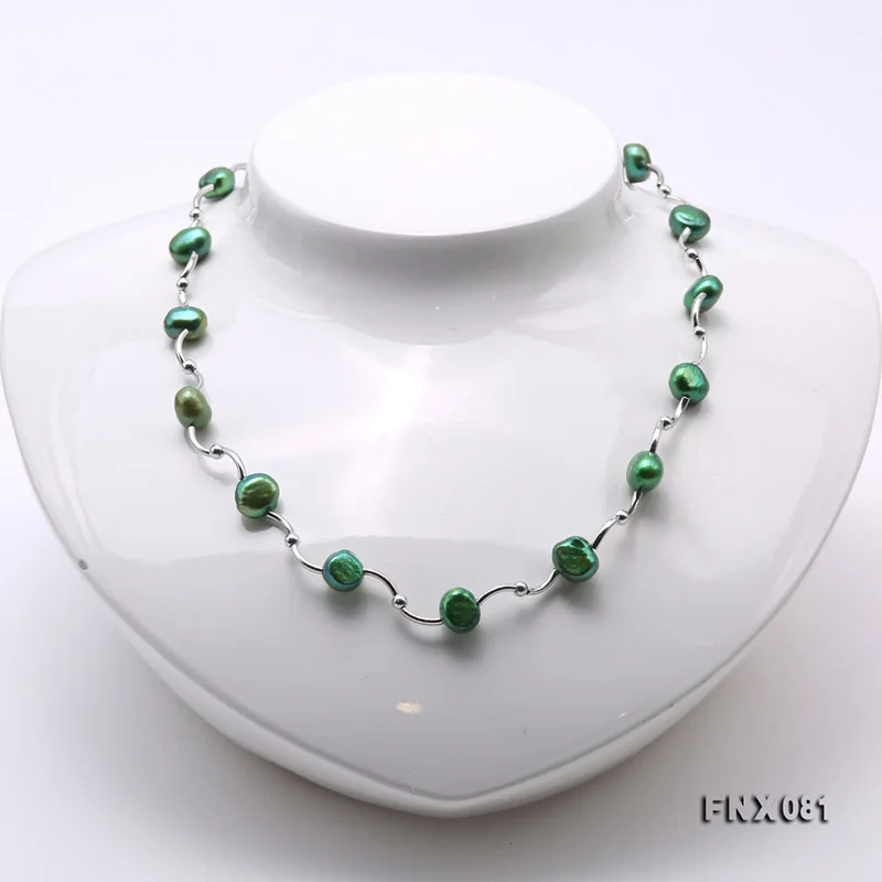 

JYX Delicate Pearl Chains natural 5 kinds color pearl necklace 8-9mm 16" daily necklace