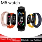 Новинка 2021, Смарт-часы M6 для мужчин, женщин, детей, смарт-браслет с пульсометром, спортивный фитнес-браслет с будильником для Ios и Android часов