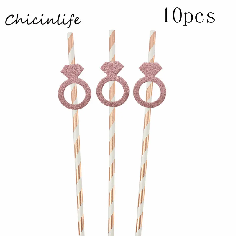 Chicinlife невесты быть воздушные шары девичник украшения для девичника бриллиантовое кольцо свадебные шары свадебный душ - Цвет: Rose gold straw