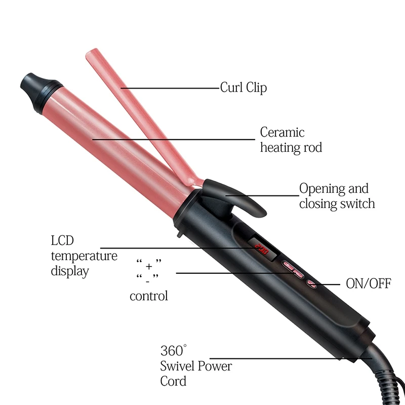 

Ceramic Curling Iron Corrugated Curling Iron Curling Iron 26mm Beach Wave Curling Iron Wave Styling Tool