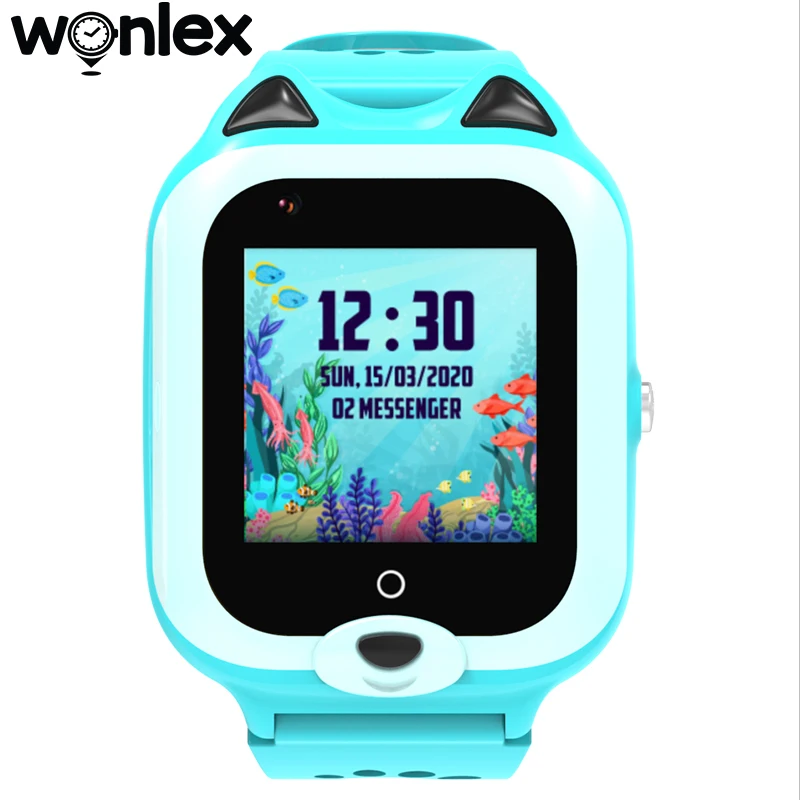 Умные часы Wonlex детский фотоаппарат с большим аккумулятором GPS-WIFI-трекер видео 4G
