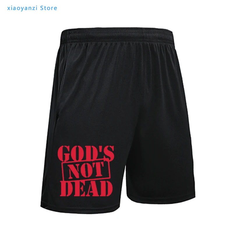 

New Summer Fashion God's Not Dead Jesus running shorts Men Casual Short Men's Clothing sports pants Camiseta tops-9093