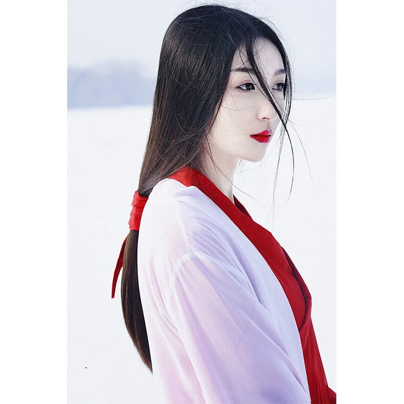 Горячая Распродажа костюм Hanfu Женский Зимний новый с гравировкой рубашка
