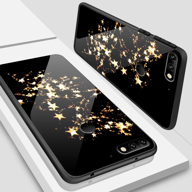 W361 Для Huawei Honor 6X 7A 7X 7C 8A 8X9 облегченное закаленное стекло крышка Y6 Y9 Y7 премьер-профессионал Magic2 Роскошные Защитные чехлы для телефонов - Цвет: W361