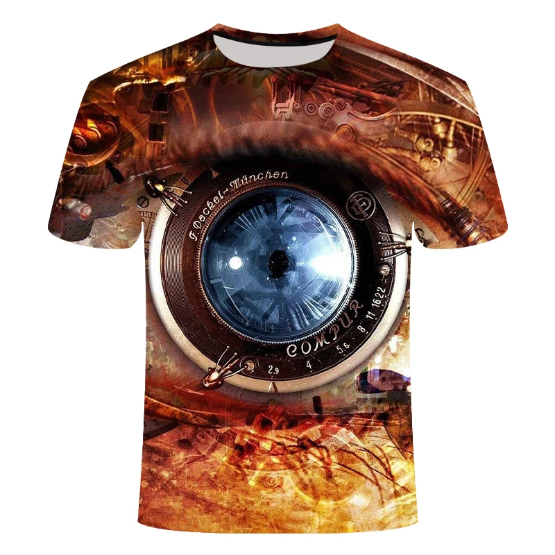 

Large Size Men T-Shirt 2021 Summer 3D Printing Top Tees Fashion O--Neck Short Sleeve Casual Loose Men T-Shirts