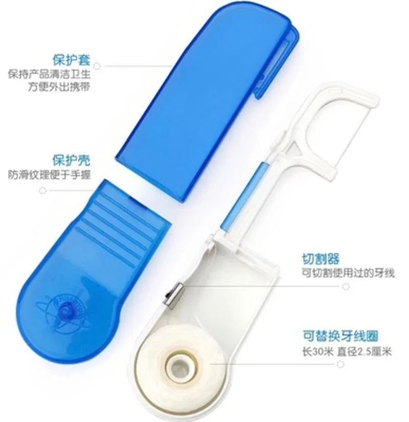 Выдерживающие погружение до 30 метров зубной для Флоссер встроенный золотник