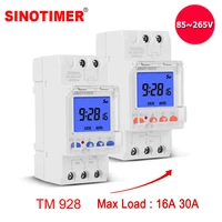 backlight large lcd display industrial time switch 110v 220v controller timer relay 16a 30a digital countdown function 85 265vac