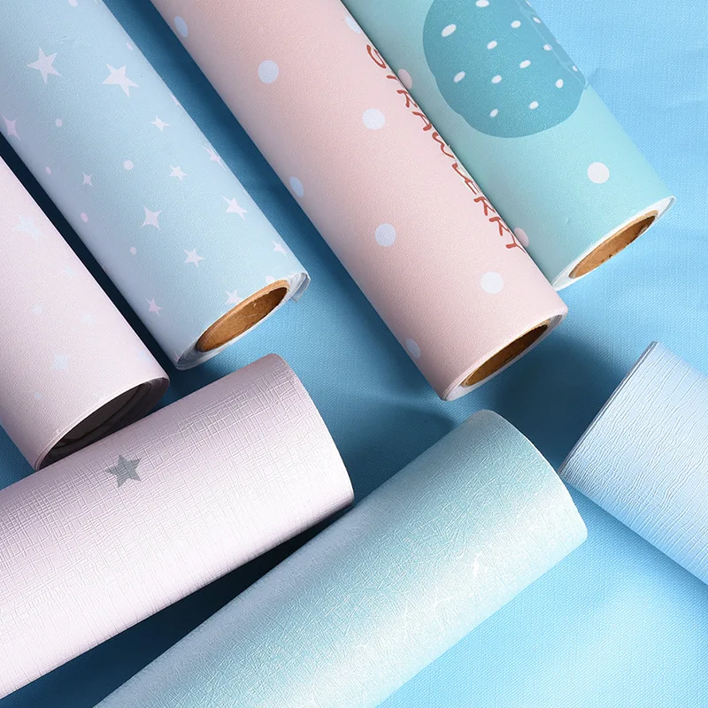 Самоклеящиеся обои из шелка и ПВХ наклейки для ремонта мебели водонепроницаемые