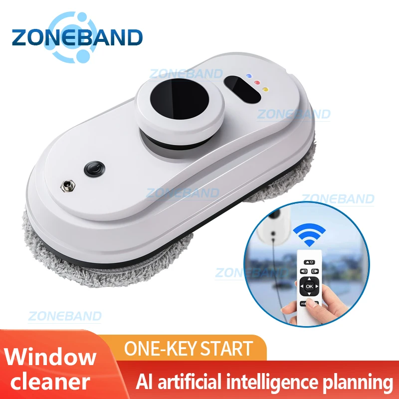 

Ultra-Thin Robotic Window Cleaner High Suction Glass Washing Brush Magnetic Automatic Outdoor Indoor Cleaning Robot For Home