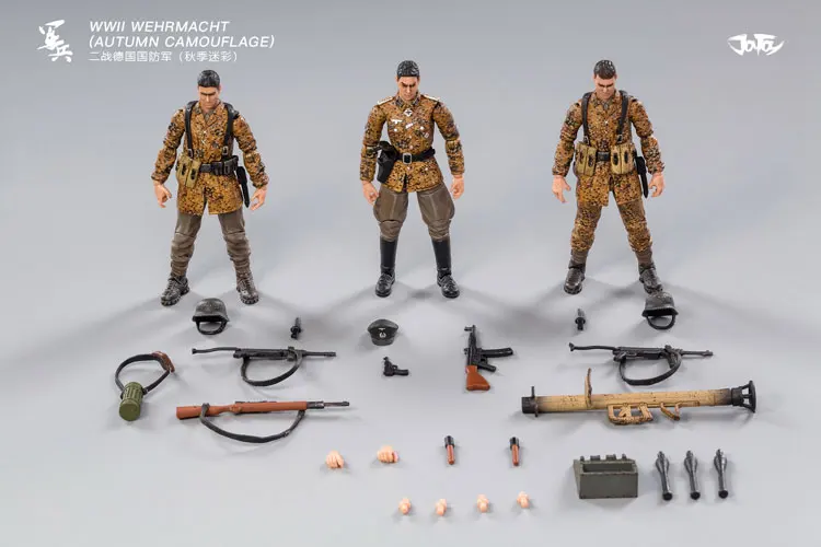 Экшн-фигурки JOYTOY JT0555 времен Второй мировой войны немецкий вермахт осень камуфляж
