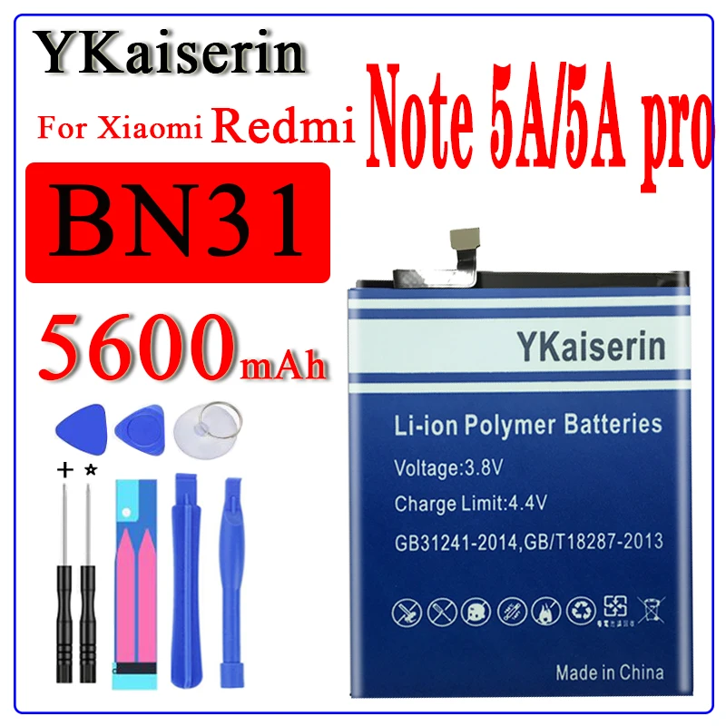 BN31 батарея для Xiaomi Mi A1 A2 5X 5 M5 5s 5c 6 6X 5S Plus Redmi Note 5A pro 4A 2 3 4S 3X 4X на возраст 8 4 7 K20 9T Pro