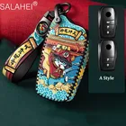 Чехол для автомобильного ключа из натуральной кожи, чехол для автомобиля Toyota Hilux Fortuner Land Cruiser Camry Coralla Crown RAV4 Highland Accessories