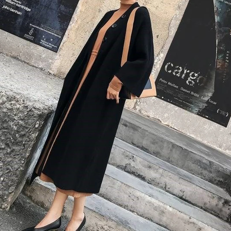 Женский вязаный кардиган с рукавом летучая мышь свободного покроя |