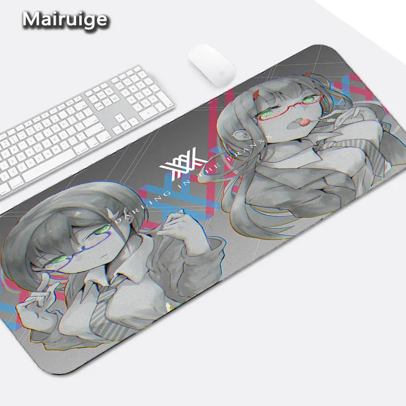 300X800X2MM Mairuige аниме Darling In The Franxx 02 сексуальные девушки большой размер коврик для мыши геймпад игровой коврик DIY Padmouse Lock Edge противоскользящая одежда - Цвет: 300X800X2MM