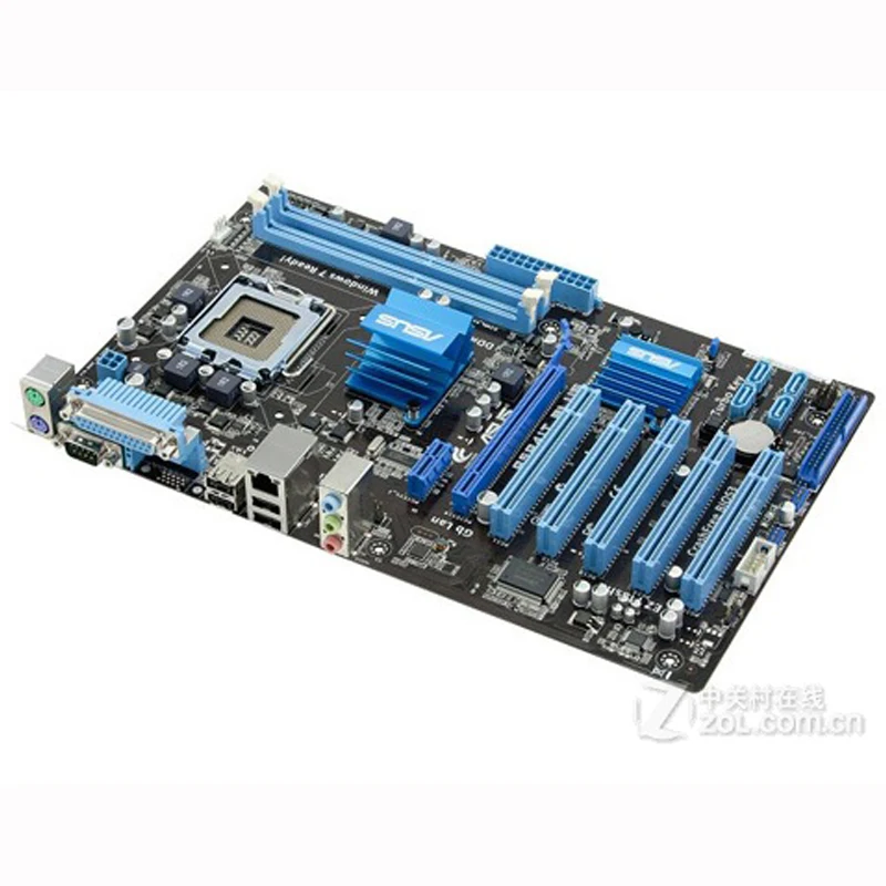 ASUS P5P41T PLUS материнская плата LGA 775 DDR3 8GB P5 P41T для Intel G41 настольная ATX системная USB2.0 PCI E