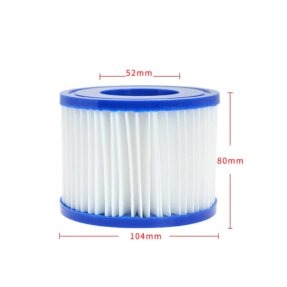 

Swimming Pool Filter Cartridges VI Type Water Pump Pool Filter Element Easy Clean Pump Cartridges Replacement Accessory