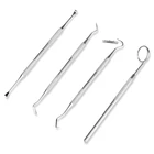 Профессиональный набор инструментов для стоматологии, 4 шт., из нержавеющей стали, для отбеливания зубов, для чистки зубов, для гигиены полости рта