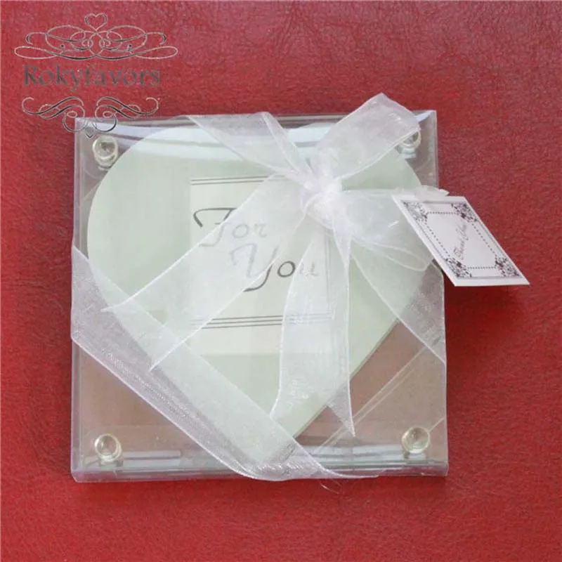 20 шт. = 10 компл./лот (2 шт./компл.) Стеклянные Подставки для фото в виде сердца