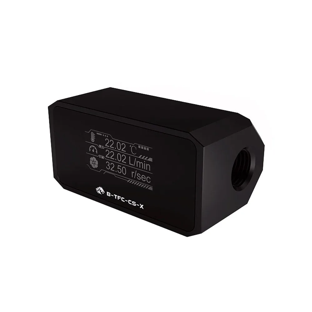 

KKMOON B-TFC-CS-X Digital OLED Display Flowmeter Water Cooling System Real Time Temperature and Speed Measuring Equipment