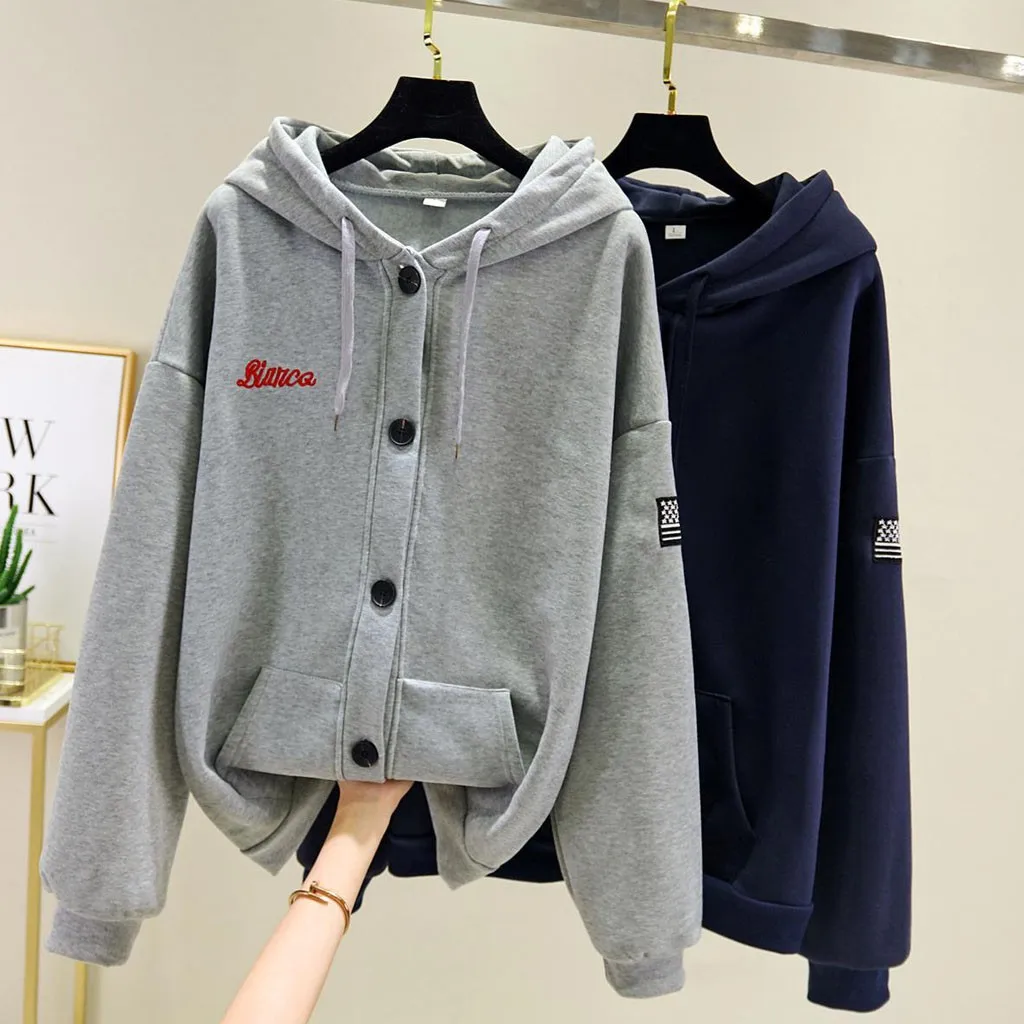 Зимняя куртка с вышитыми буквами женская теплая длинным рукавом плюс бархатная