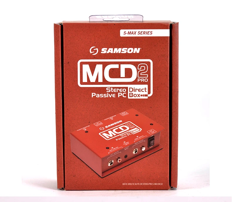 S. Max серия SAMSON MCD2 PRO двухканальный стерео пассивный ПК прямой ящик запись сценический эффект гитары DI Box