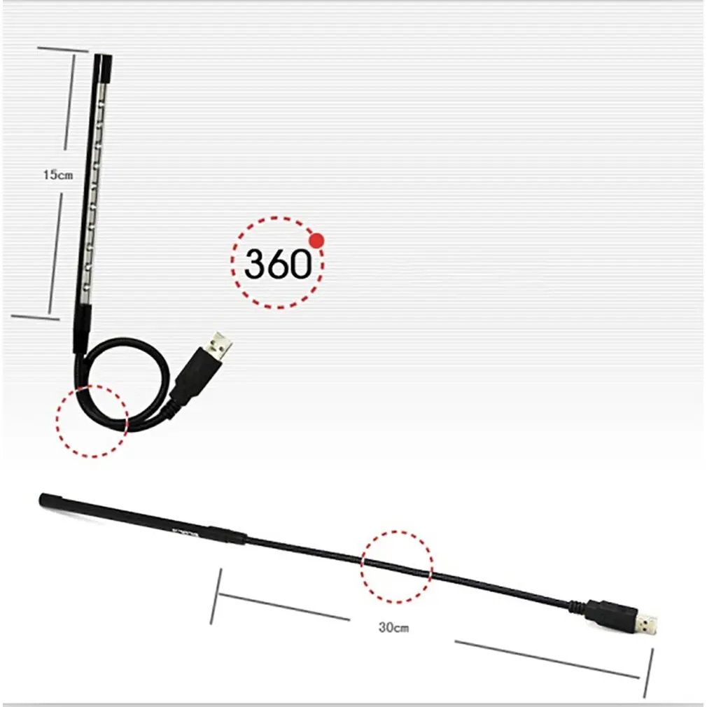 Яркий источник белого света с сенсорной лампой Usb10 с переключателем для подсветки клавиатуры ноутбука Usb Night Led Desk.