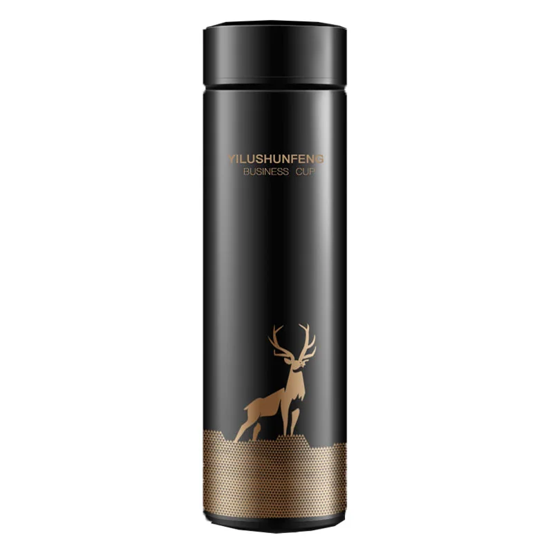 

500ML Women Water Bottle Intelligent Temperature Display Vacuum Stainless Steel Thermos Bottle Cup Travel Car Drink Coffee Mug
