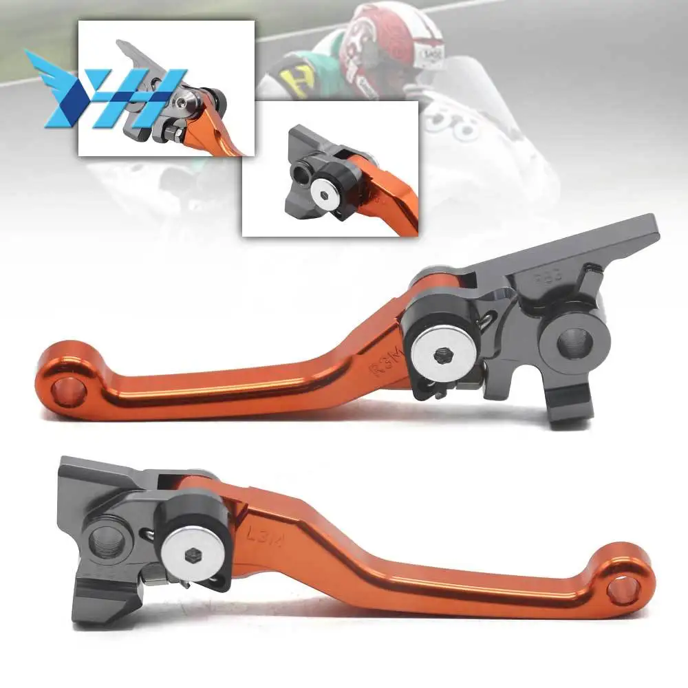 

Motorcycle CNC Dirt Bike Handle Folding Brake Clutch Lever For 250EXC-F 250SX/F 250XC/F 250XC-W(TPI)