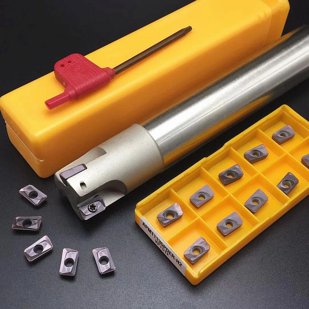 

BAP300R Milling Cutter 120-250mm 1T 2T 3T Lathe Parts Tool CNC Lathe Milling Cutter Bar 10PCS APMT1135 Carbide Insert BAP 300R