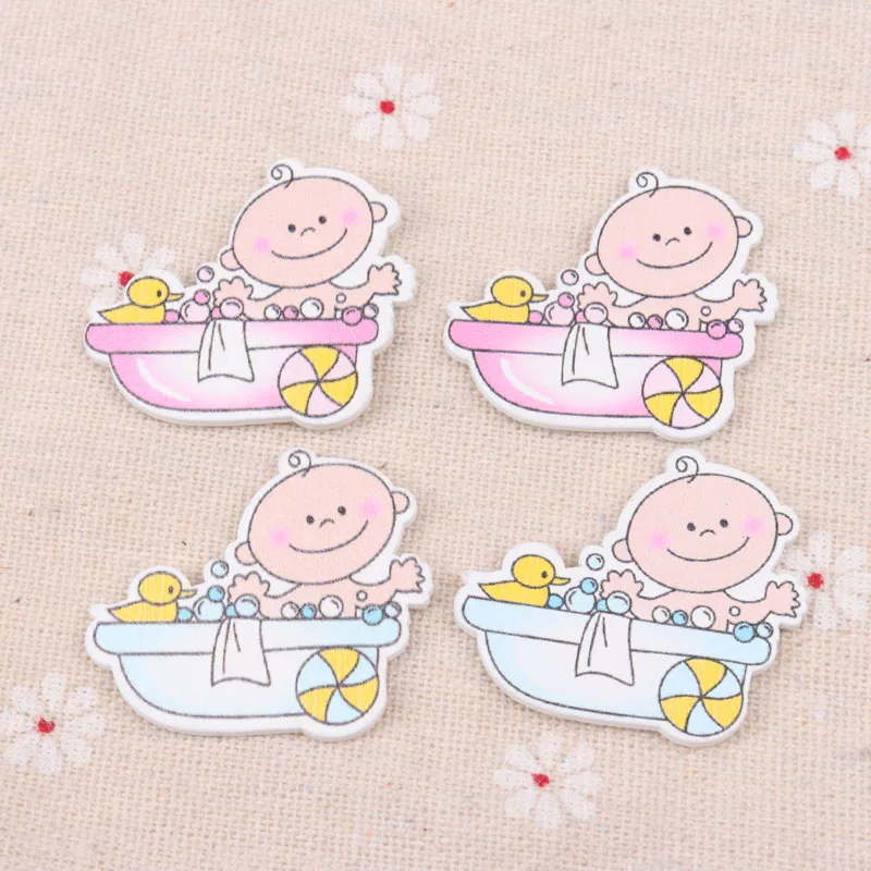 Синий/розовый узор для детского душа скрапбукинг сделай сам украшение ручного