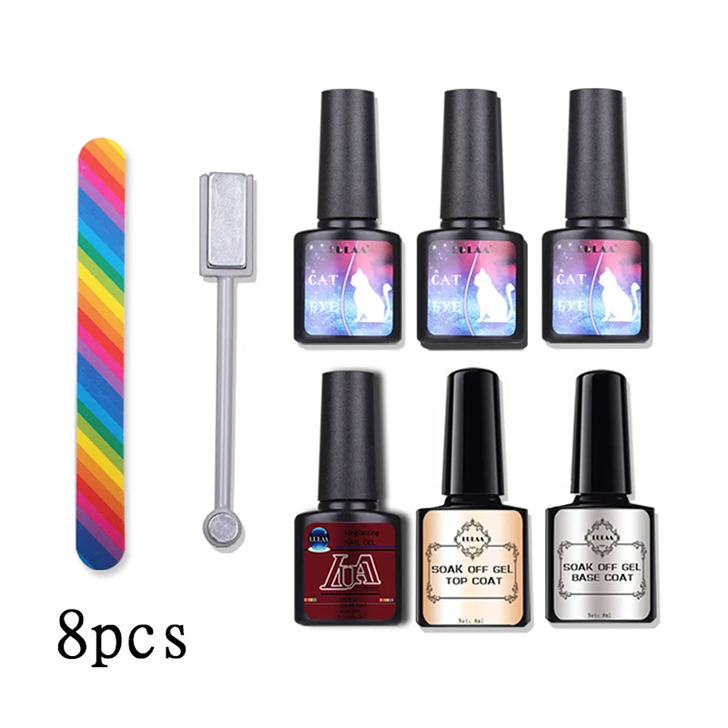 3D Блестящий магнитный Набор лаков для ногтей очаровательный Гель лак кошачий