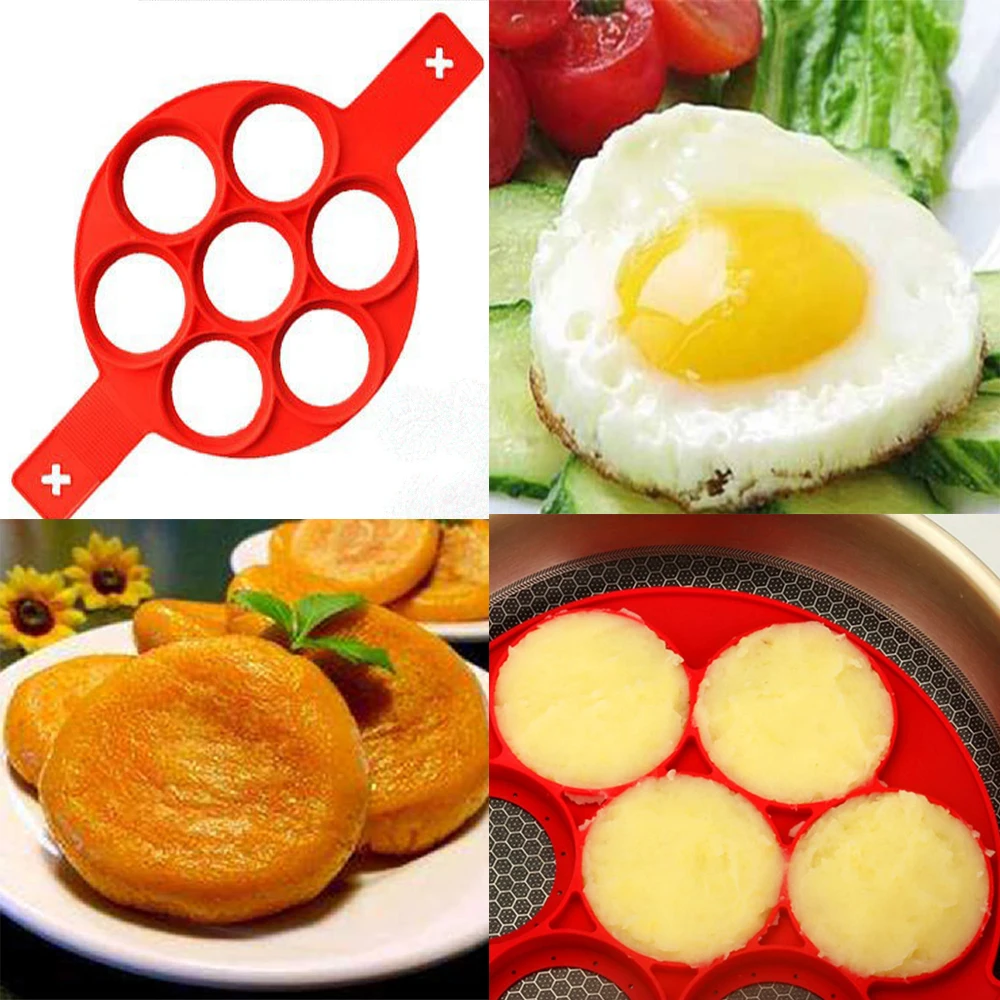Антипригарная силиконовая форма для яиц пищевого класса Круглый инструмент