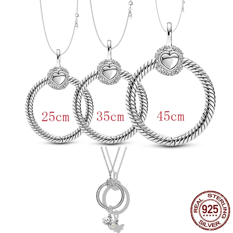 

Женское ожерелье из серебра 2021 пробы, с шармами «сделай сам»