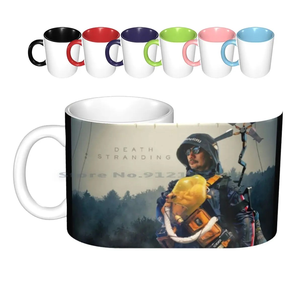 Керамические кружки Kojima Death Stranding, кофейные чашки, Кружка для молока и чая, креативная трендовая винтажная Подарочная бутылка, кружка