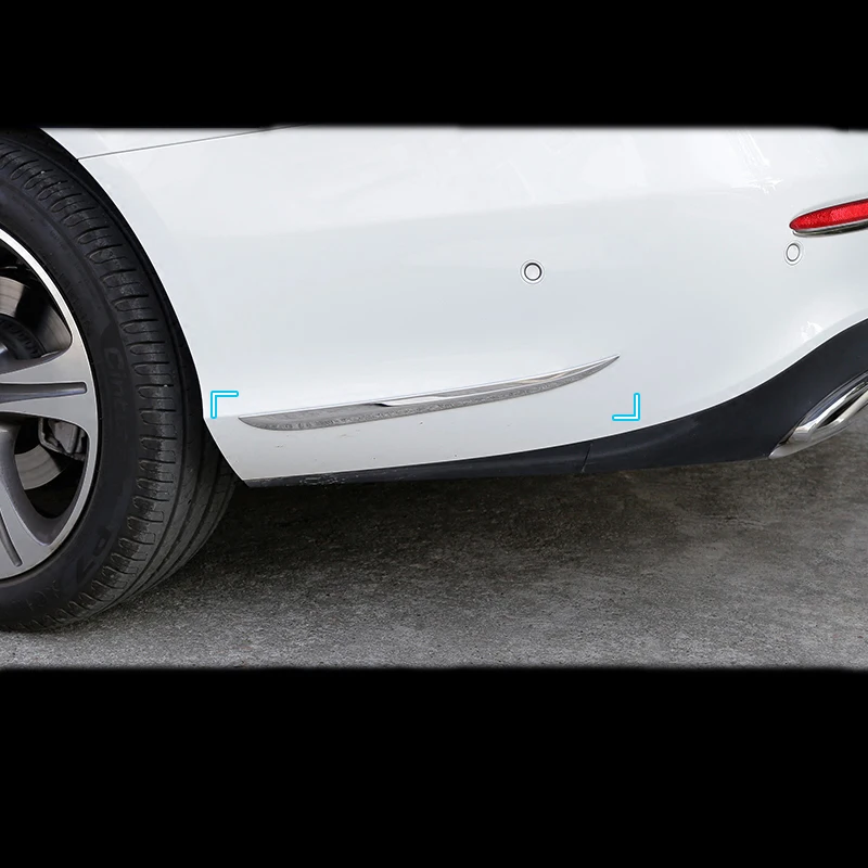 

Car-styling Rear Bumper Both Side Around Corner Tail Protection Cover Trim Strips For Mercedes-Benz E Class W213 Accessories