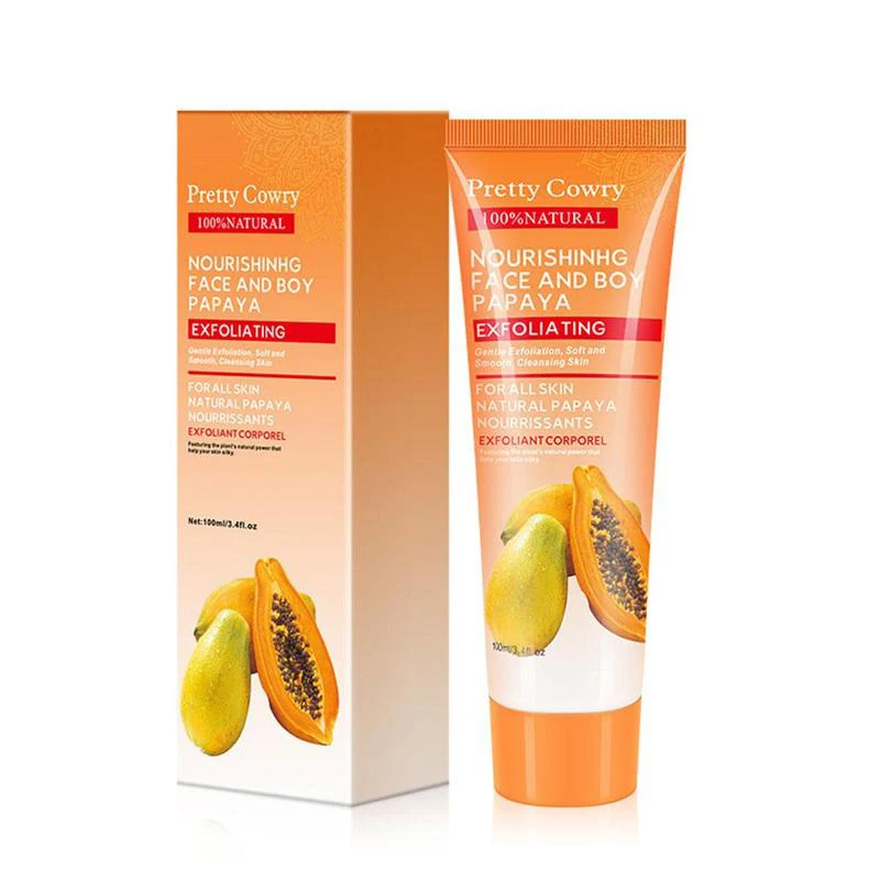 

100g papayas Essence Peeling Facial Cleanser Natural Exfoliating Facial Whitening Brightening face Scrub Gel Cream
