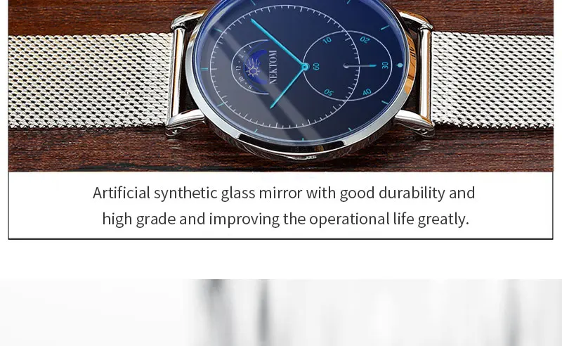 NEKTOM новые часы роскошные часы Reloj Hombre мужские часы водонепроницаемые часы с хронографом светящиеся мужские часы Saat Montre