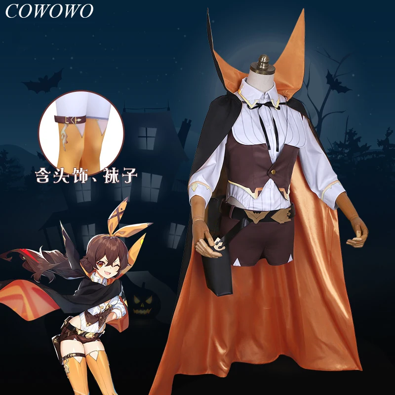 

Anime! Genshin Impact Amber Knight Game Suit Lovely Bunny Uniform Cosplay Costume Halloween Carnival Party Role Play Outfit NEW