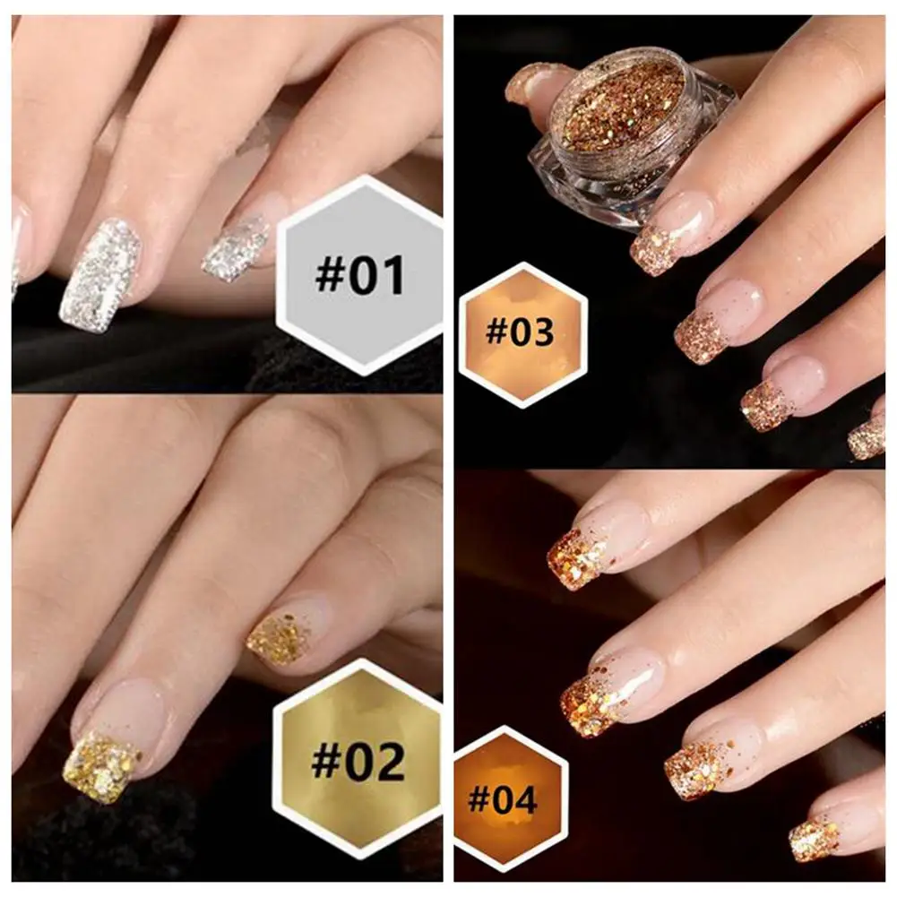 12 шт./компл. модный блесящий порошок для ногтей безопасный кожи DIY Блеск макияж |