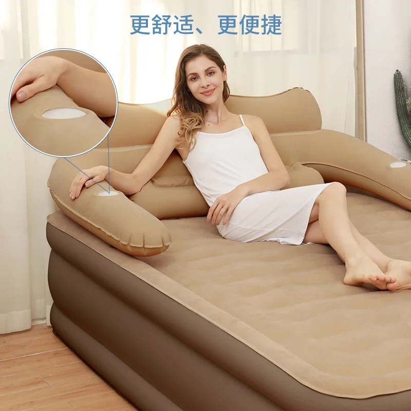 

Inflatable mattress double household outdoor air cushion bed sheet people increase portable storage bed inflatable bed