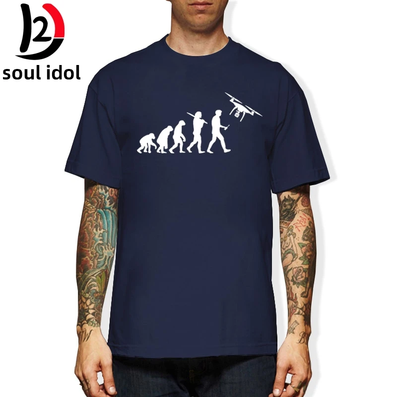 D2 модная трафаретная печать футболки evolution Drone Quadcopter Flight Quad смешные | Мужская